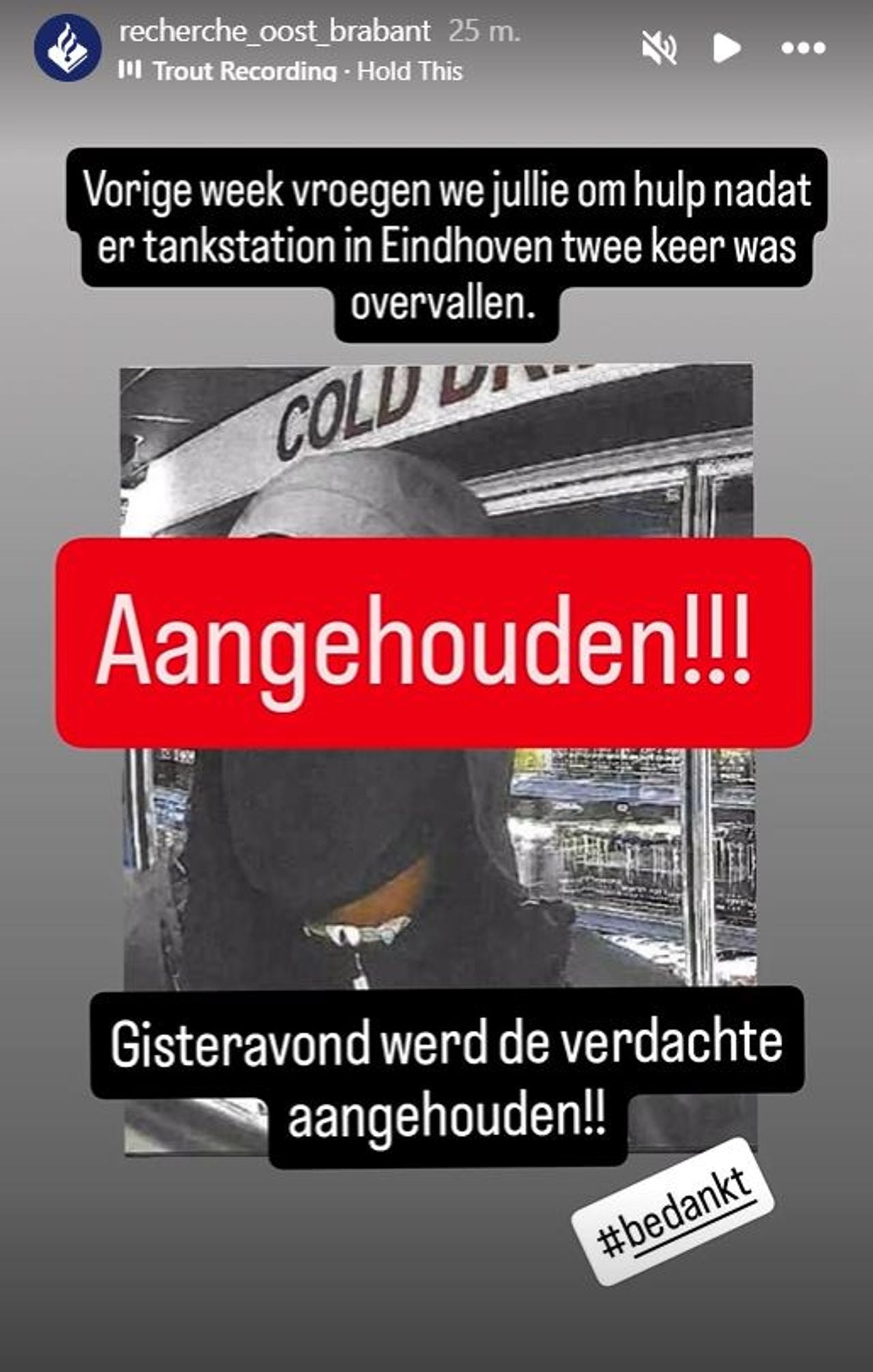 Foto: Instagram recherche Oost-Brabant