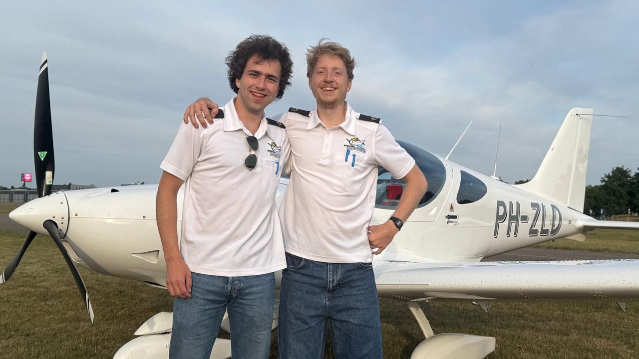 Moe maar voldaan komen Pim en Olivier aan in Breda (foto: Erik Peeters). 