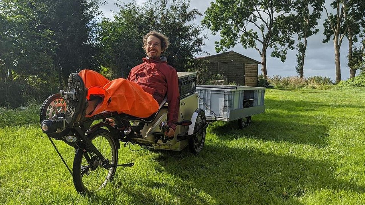 Martijn fietste al een rondje door Nederland met zijn creatie. (Foto: Martijn van den Heuvel)