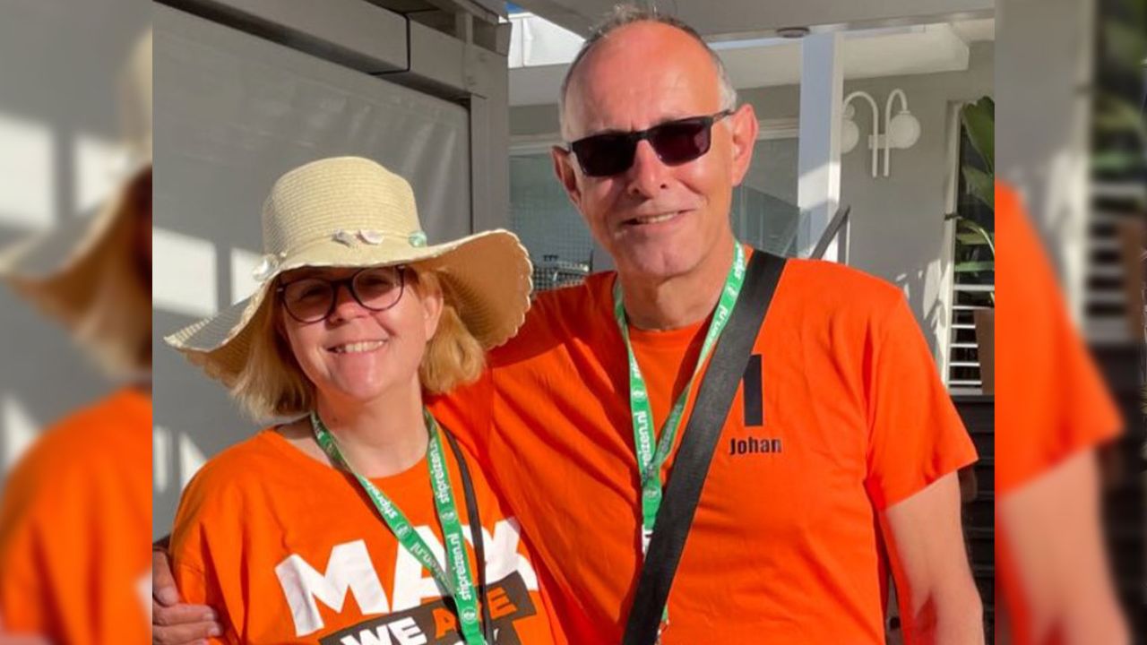 Ingrid en Johan samen (privéarchief). 