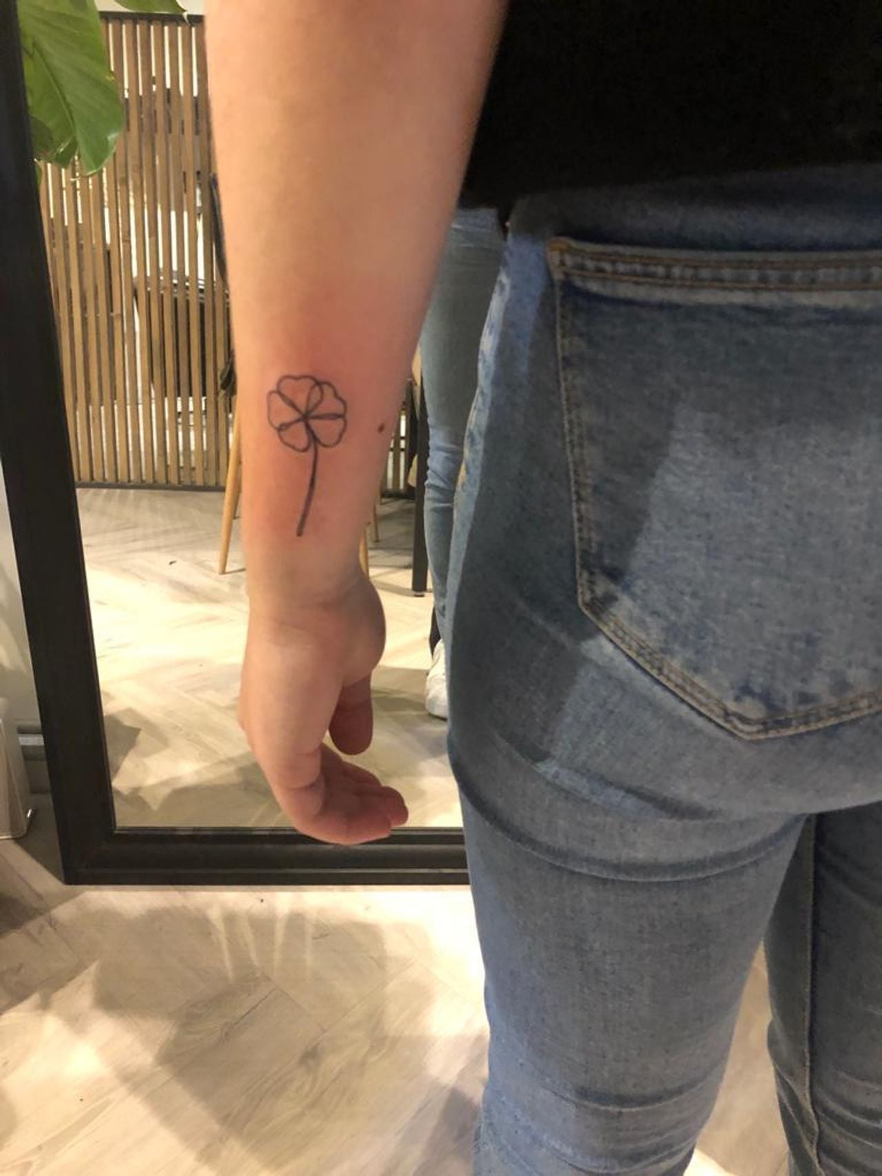 De tattoo vlak nadat hij gezet is (Privéfoto).