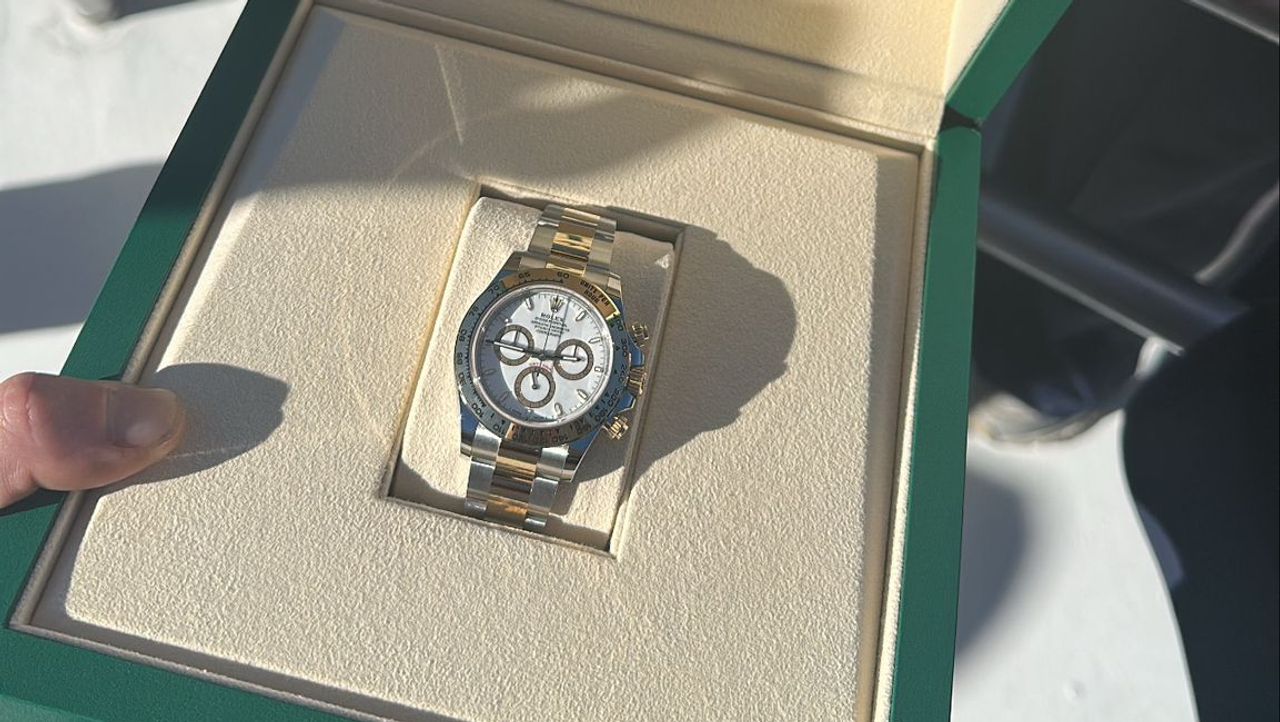 De Rolex die Job van Uitert won. (Foto: Tower Motorsports Media)