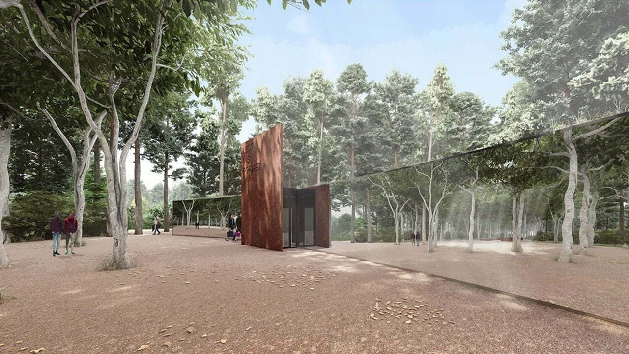 Zo komt het bezoekerscentrum eruit te zien (beeld: grassodenridder_architecten)