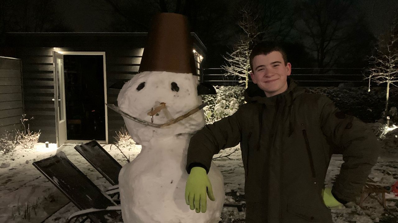 Sneeuwtrots in Nuland (foto: Bas van Berkel).