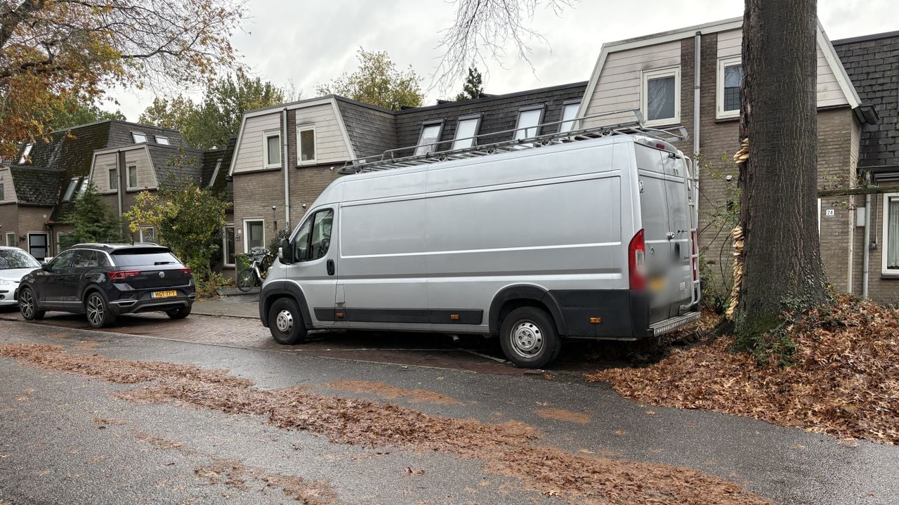 De bestelbus is voor de buurt al langere tijd een doorn in het oog (foto: Wilco Zonneveld).