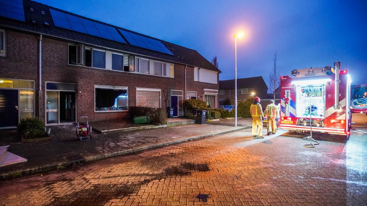 Het getroffen huis (foto: Dave Hendriks/SQ Vision Mediaprodukties).
