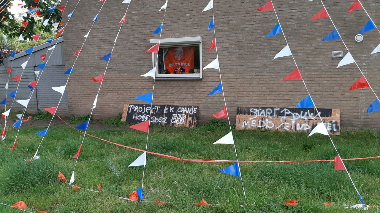 Marty begon afgelopen weekend met versieren.