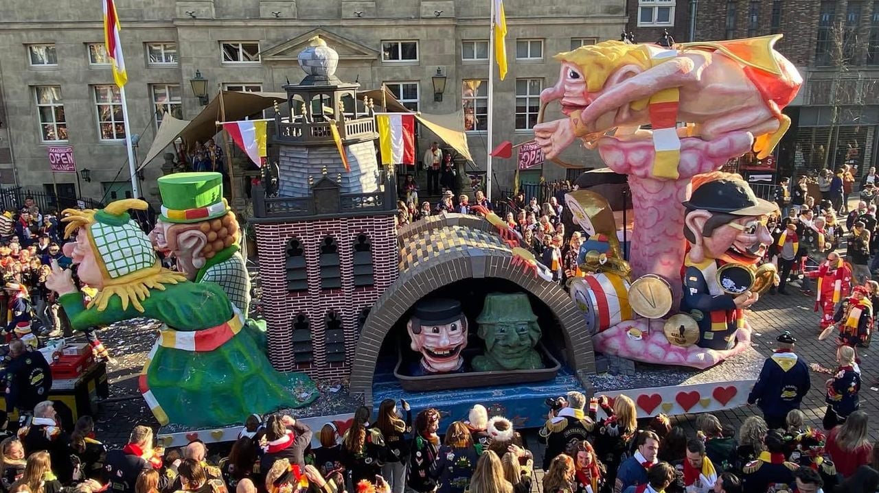 De carnavalswagen van de Krabkes (privéfoto).