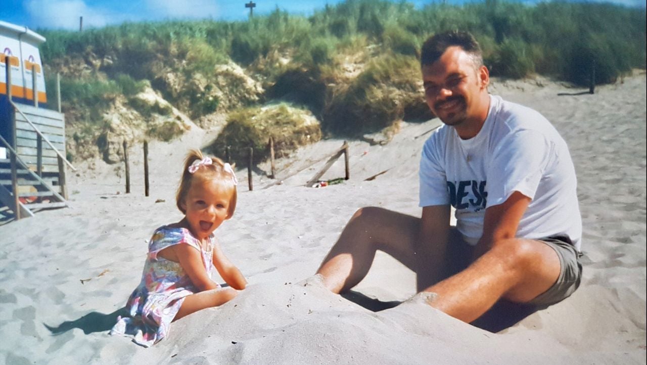 Martin met de kleine Amy