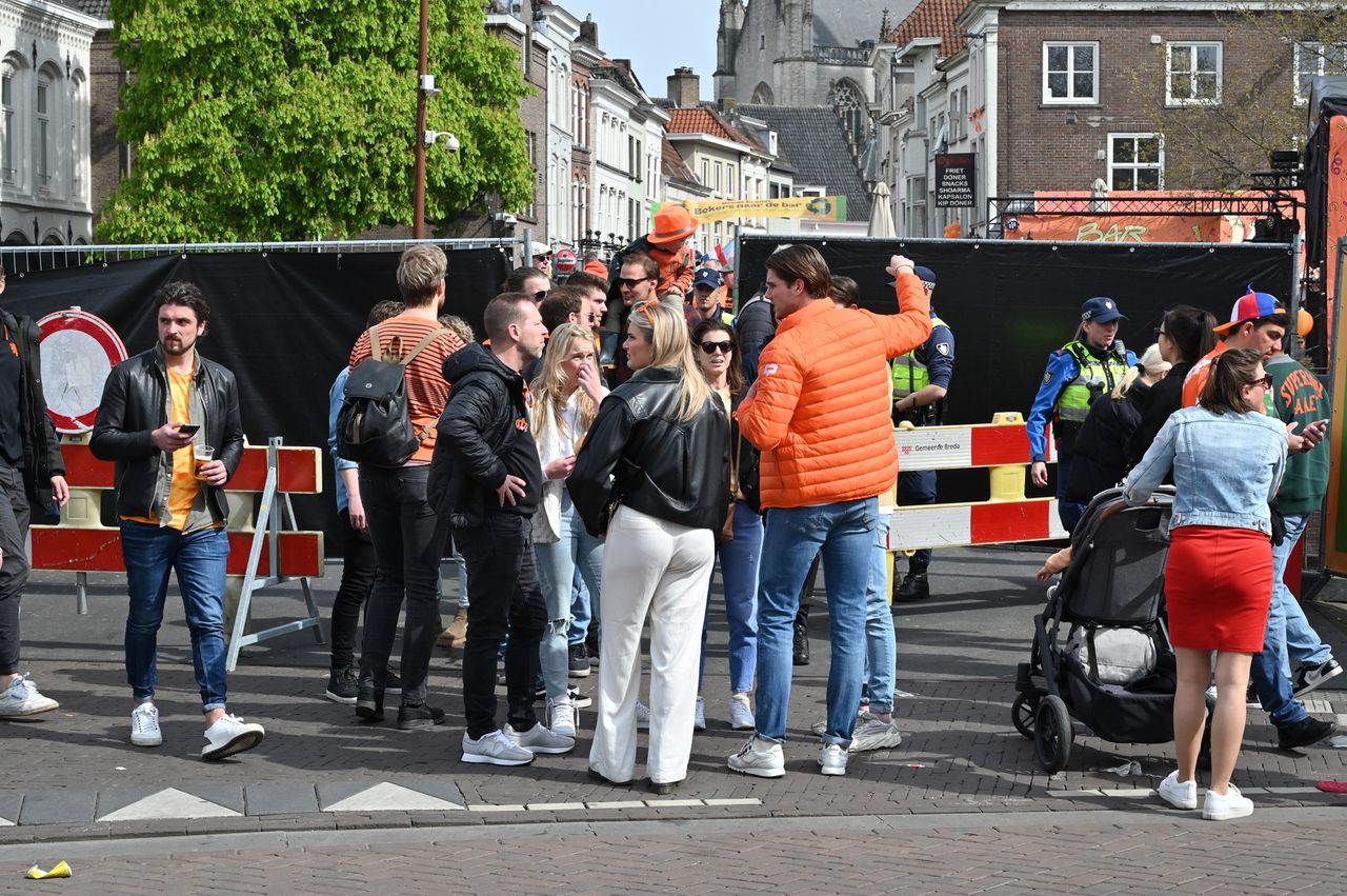 De Bredase binnenstad is afgesloten (foto: Perry Roovers/SQ Vision).