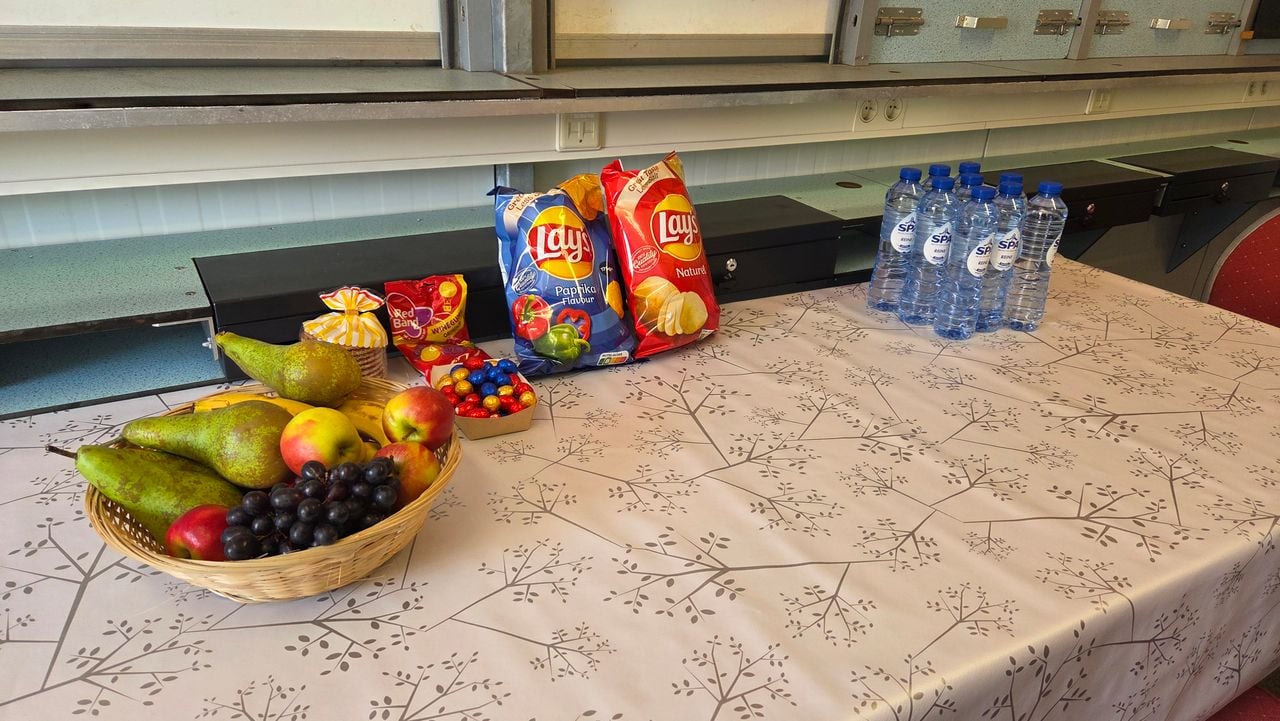 De basis in de kleedkamers op Paaspop (foto: Noël van Hooft).