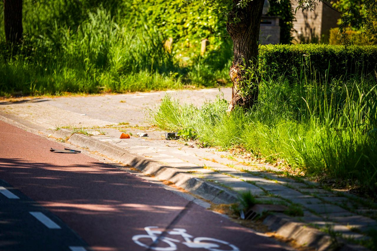 Sporen van het ongeluk (foto: Persbureau Heitink).