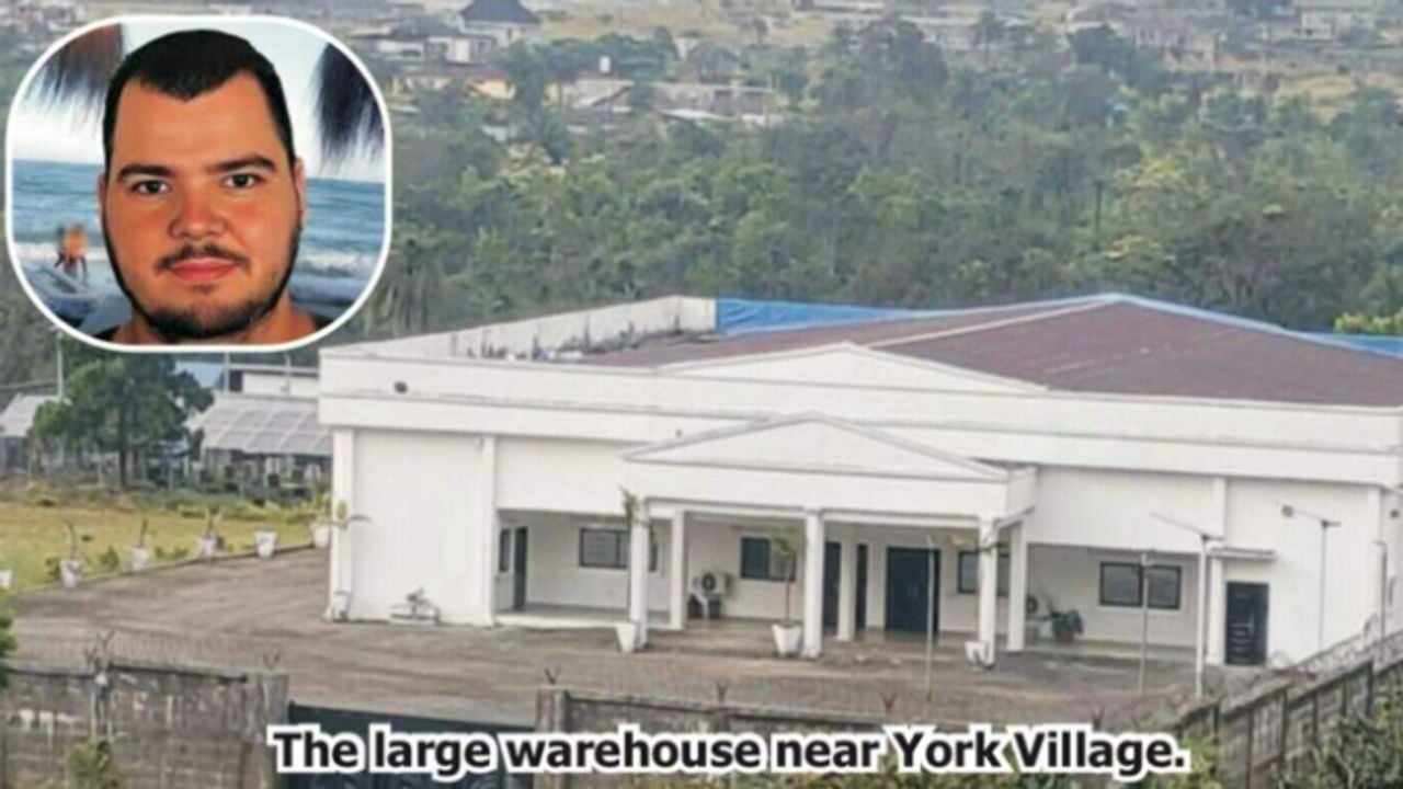 Dit zou het druglab zijn (bron: Gleaner).