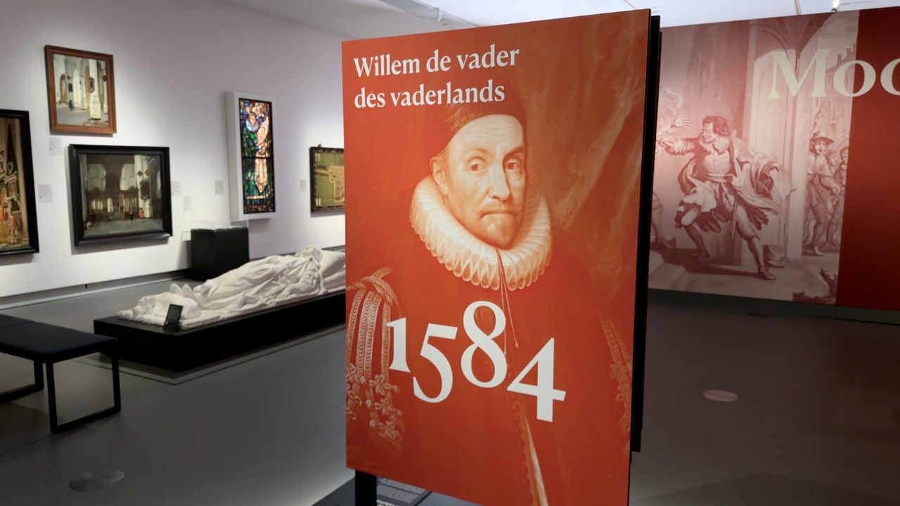 Het grafmonument van Willem van Oranje is het pronkstuk van de expositie (foto: Ronald Sträter).