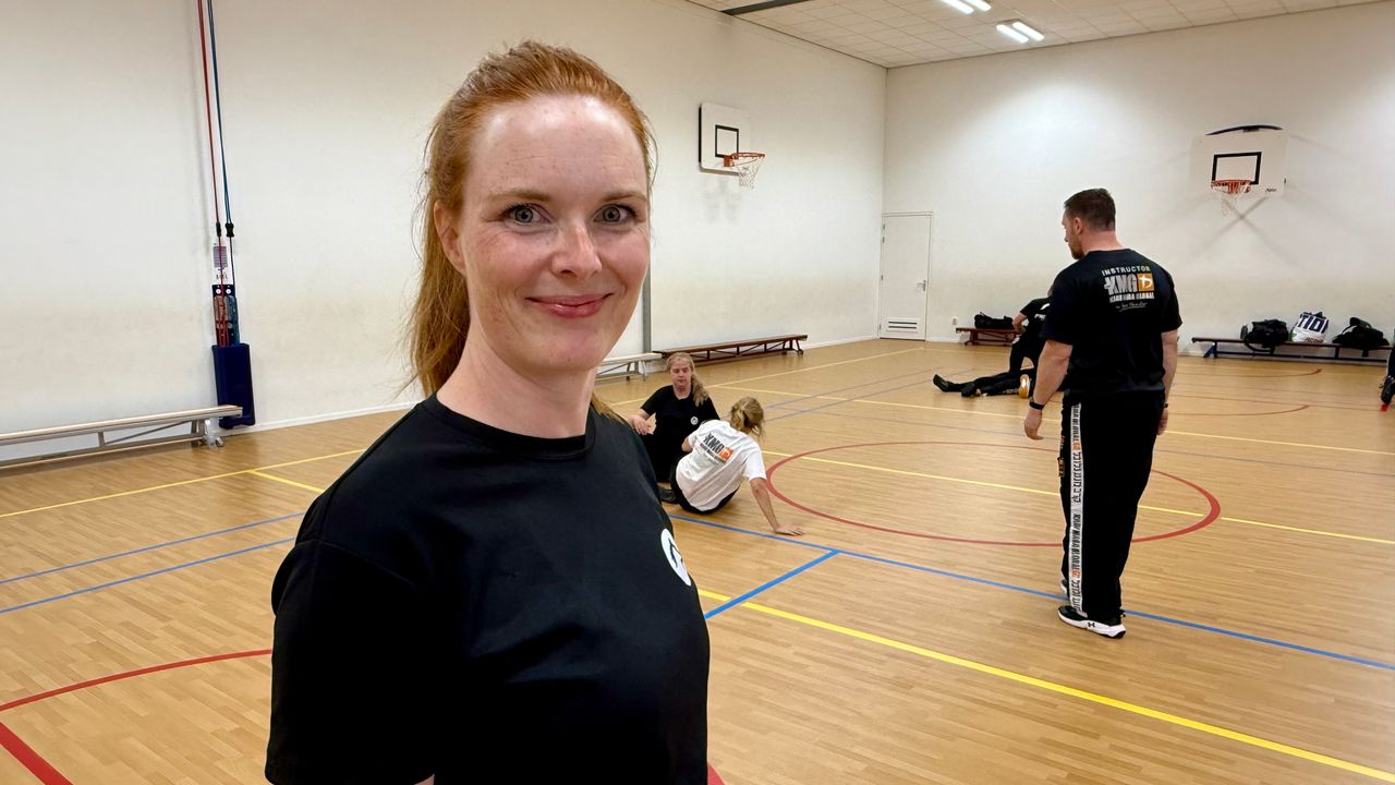 Monique Hooft van Fierce Self Defence in Zevenbergen (foto: Erik Peeters). 
