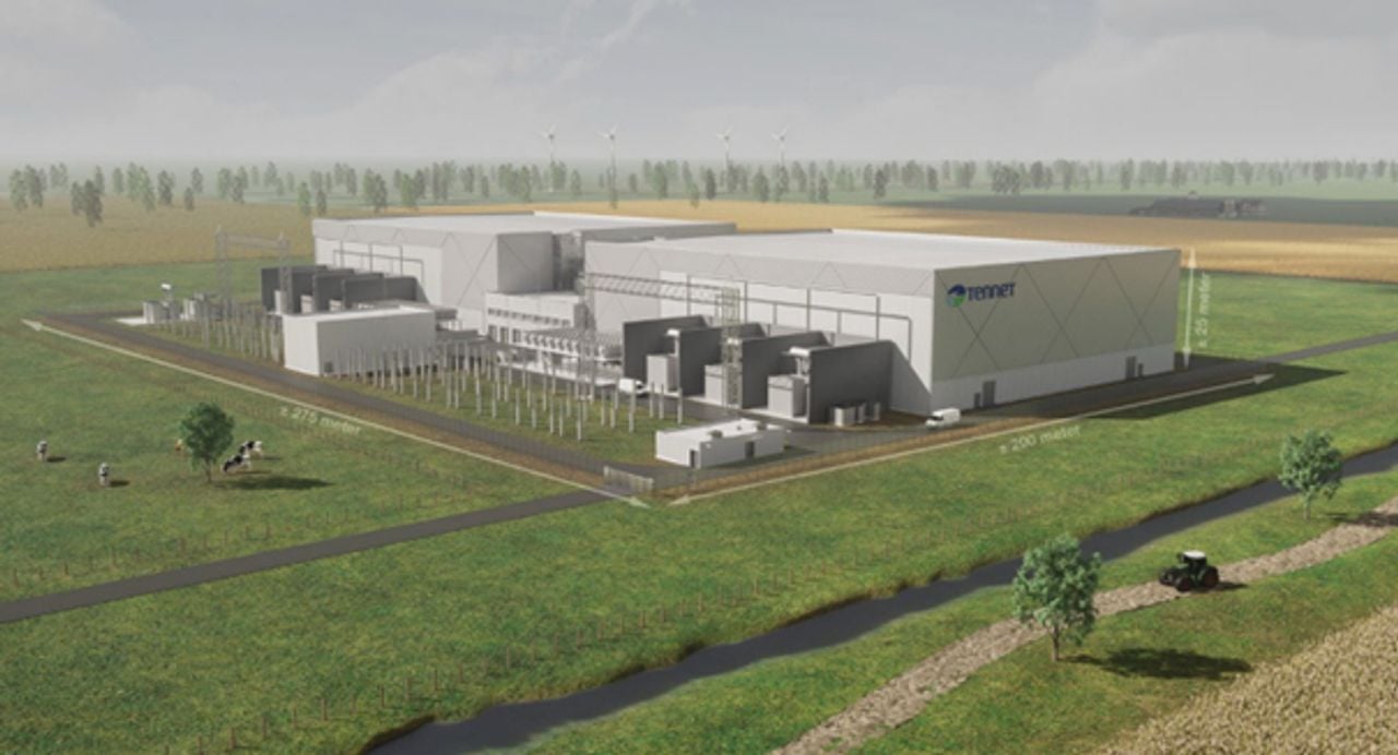 Een impressie van het converterstation in Geertruidenberg