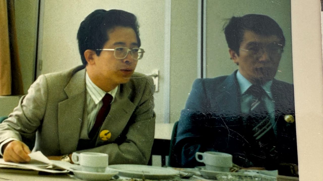 Japanse overlevenden van de atoombommen op bezoek in Tilburg (foto: archief Beatrijs van der Weijden).