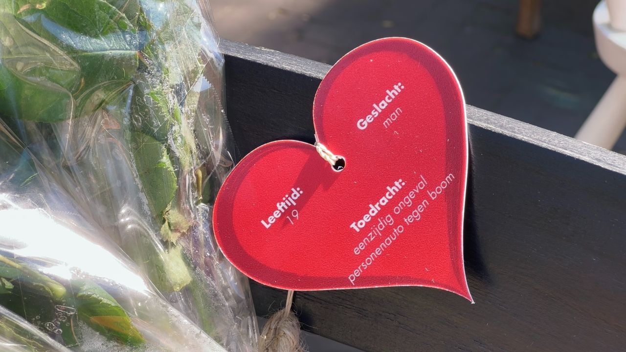 Herinnering aan een 19-jarig verkeersslachtoffer uit Uden (foto: Jan Peels).