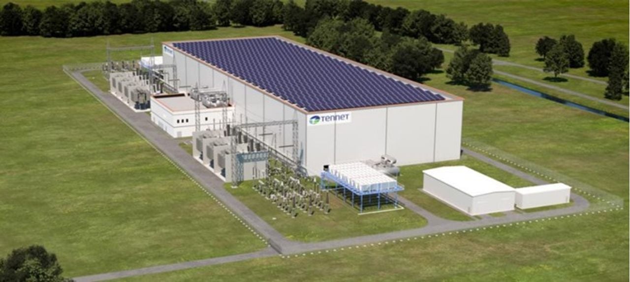 Een impressie van het converterstation