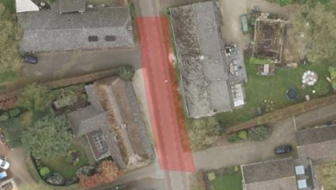 Het gebied waarvoor het cameratoezicht gold (foto: gemeente Heeze-Leende).