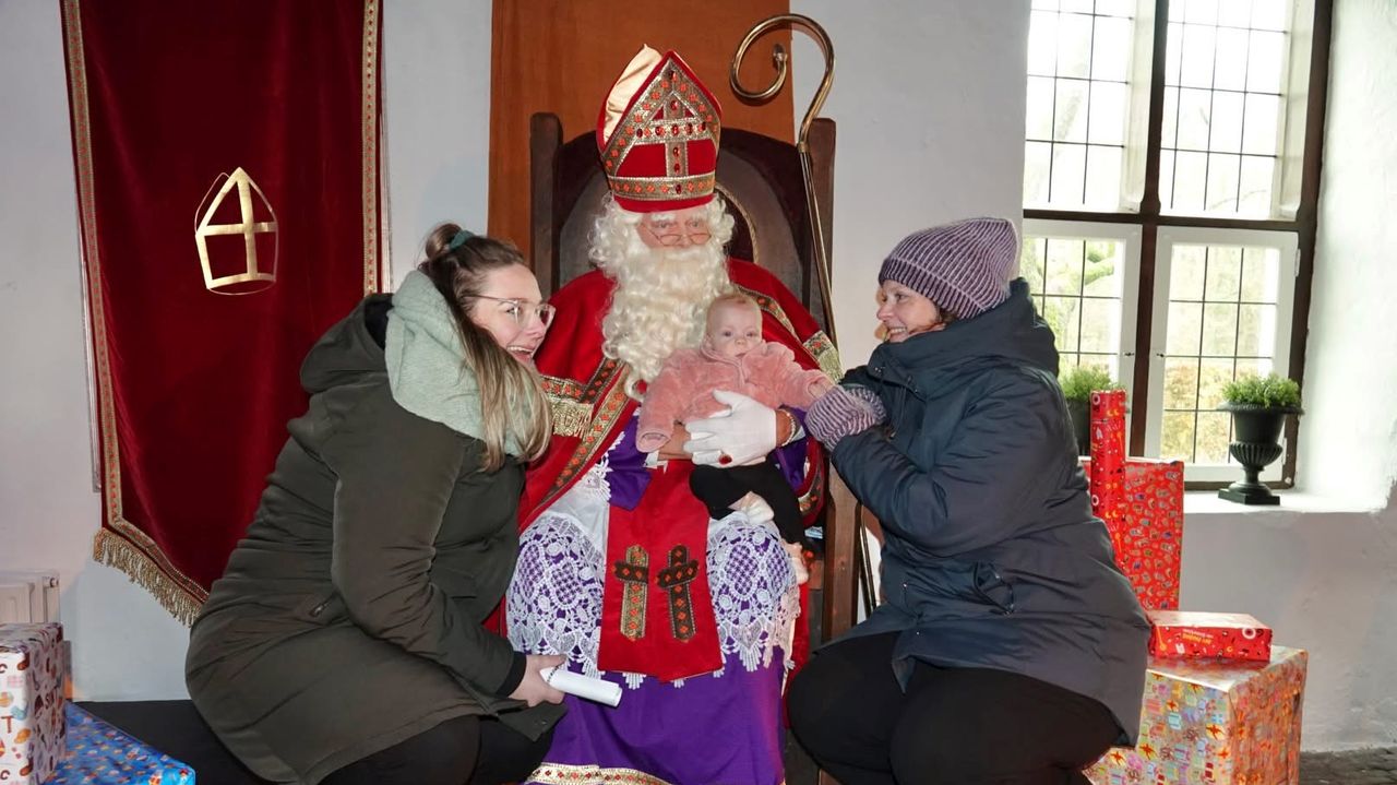 Geert Engels als Sinterklaas (foto: Kasteel Heeze).