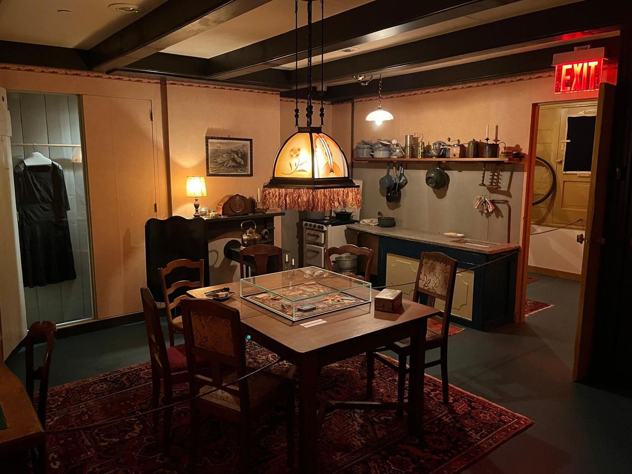 Een van de ruimtes uit het Achterhuis die te zien zijn op de tentoonstelling (foto: Eric Goossens)