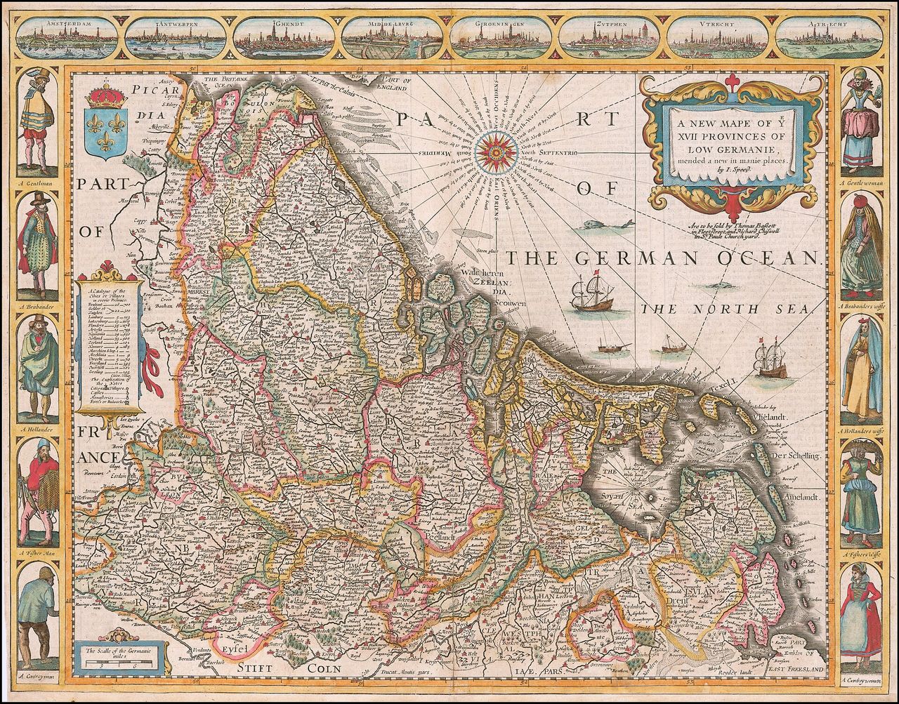 De Lage Landen zoals ze in 1626 waren. (bron: Wikimedia Commons).