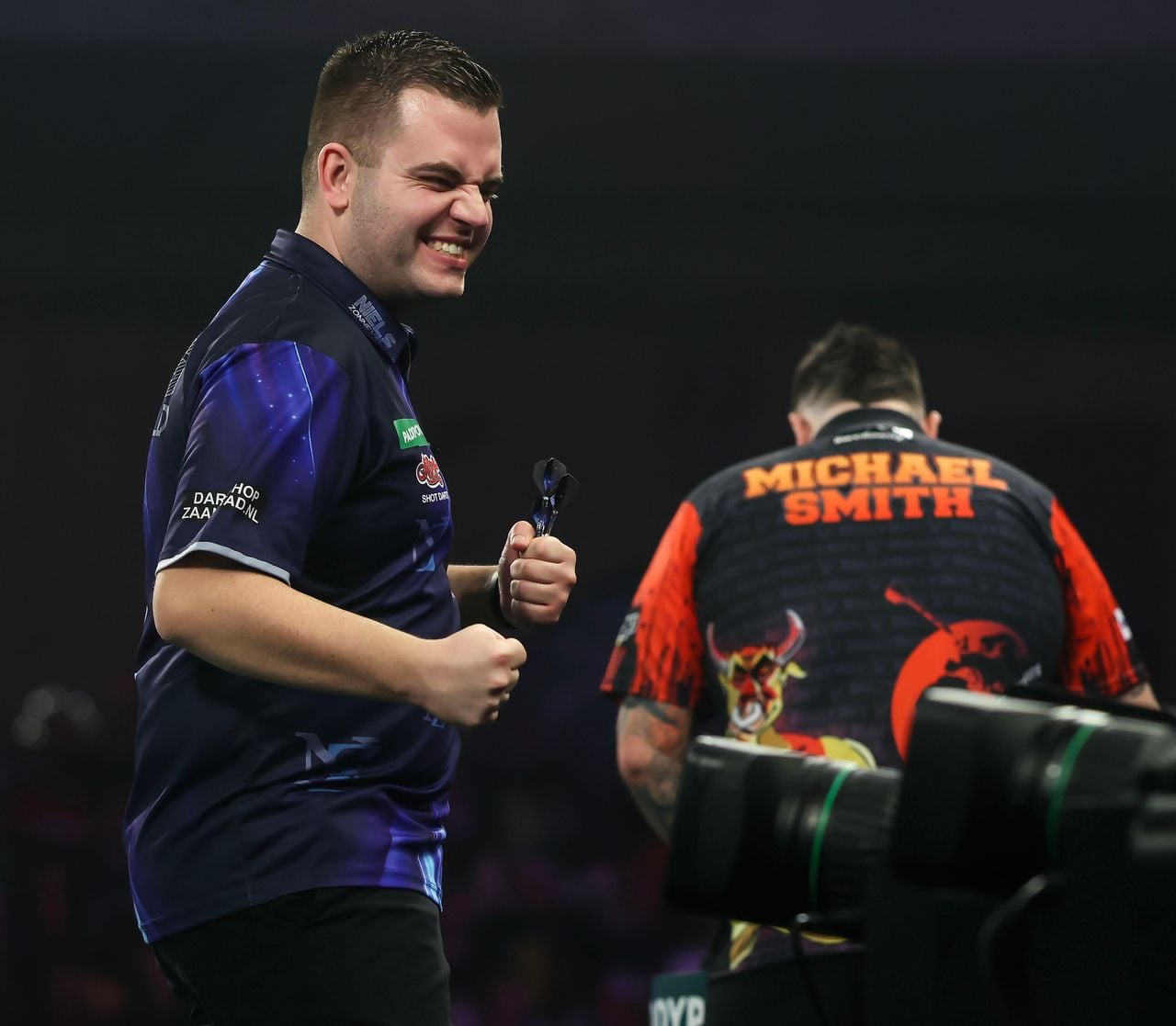 Niels Zonneveld sloeg toe in de derde en vierde set (foto: PDC).