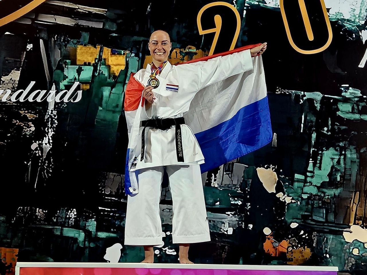 Samantha van Lokven werd wereldkampioen in Malta.