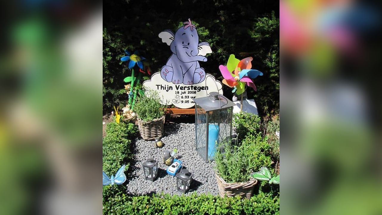 Het grafje van Thijn (privéfoto).