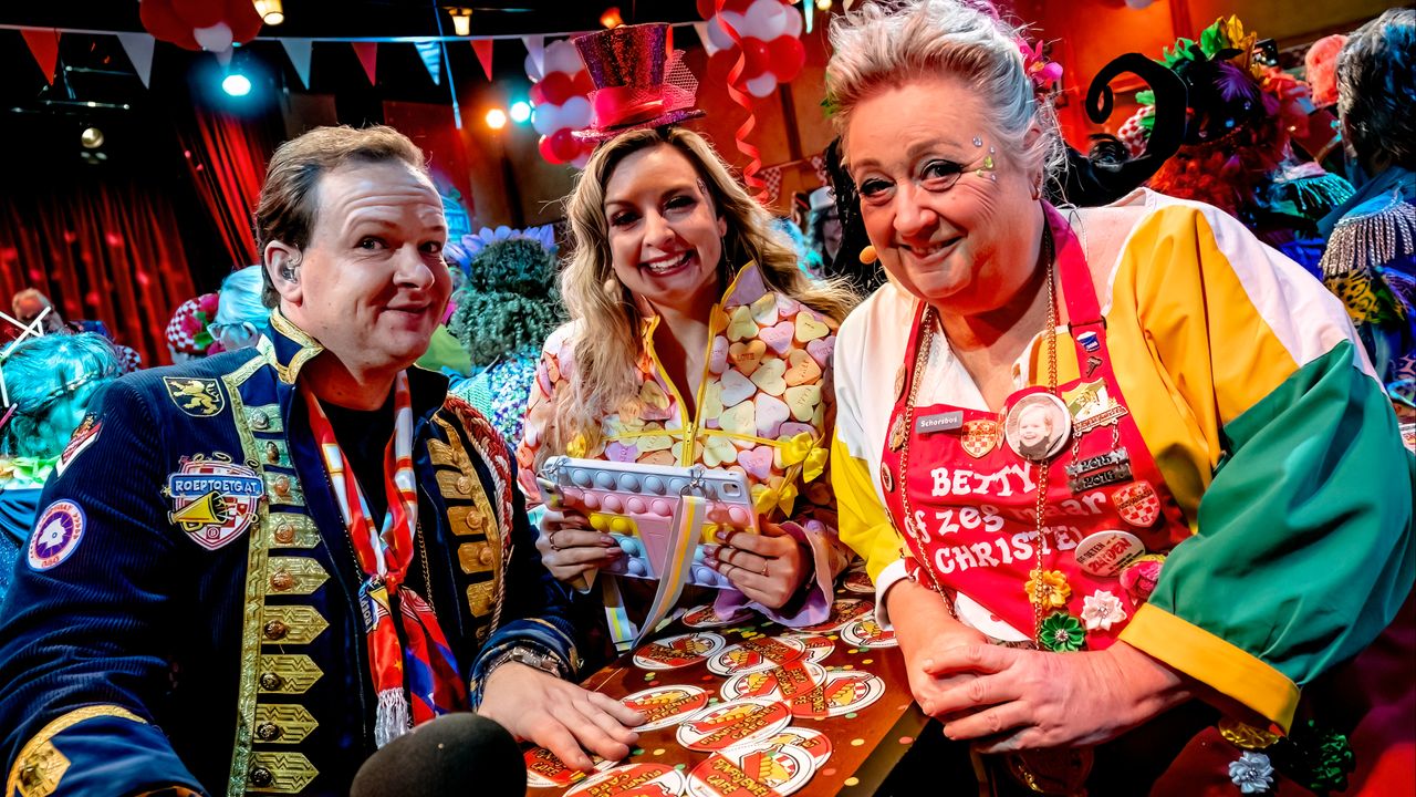 Presentator Jordy Graat, social media verslaggever Nicole en presentatrice Christel de Laat (foto: EYE4Images).