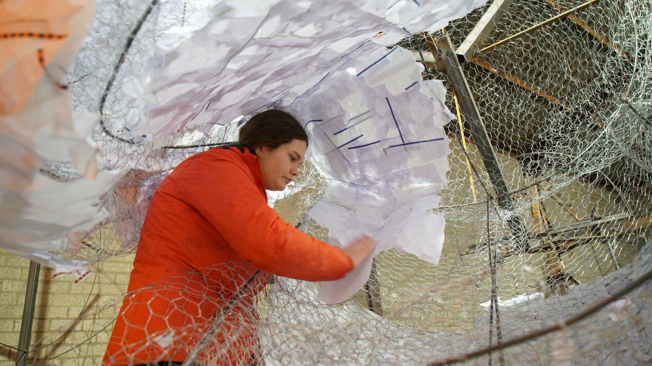 Fleur heeft niet de makkelijkste plek uitgekozen (foto: Rochelle Moes).