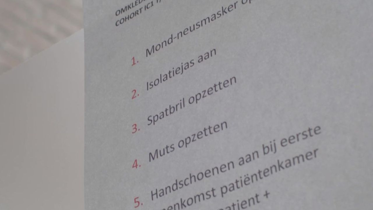 Het kledingprotocol in het ETZ (Foto: documentaire Positief Getest)