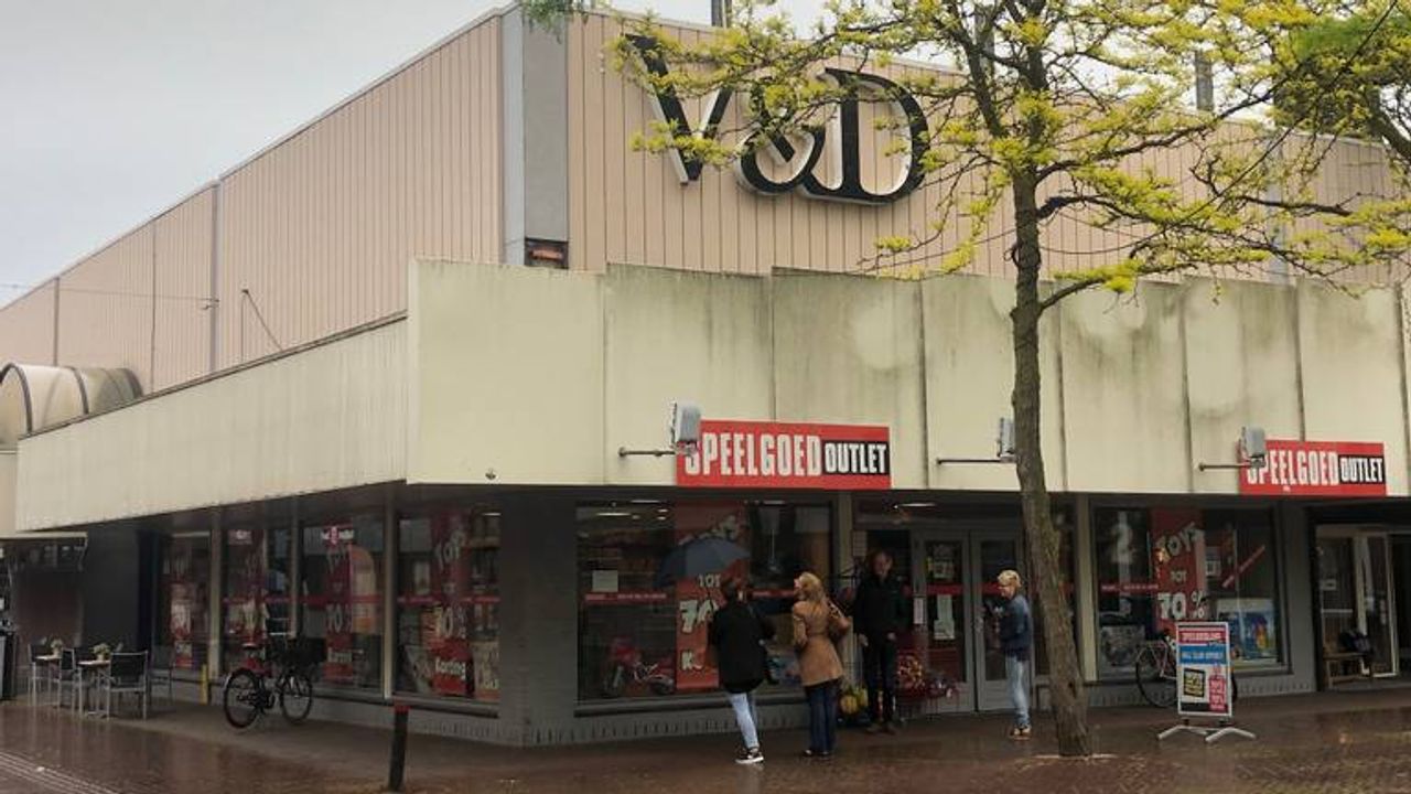 Het oude V&D-gebouw in Oss. (archieffoto). 