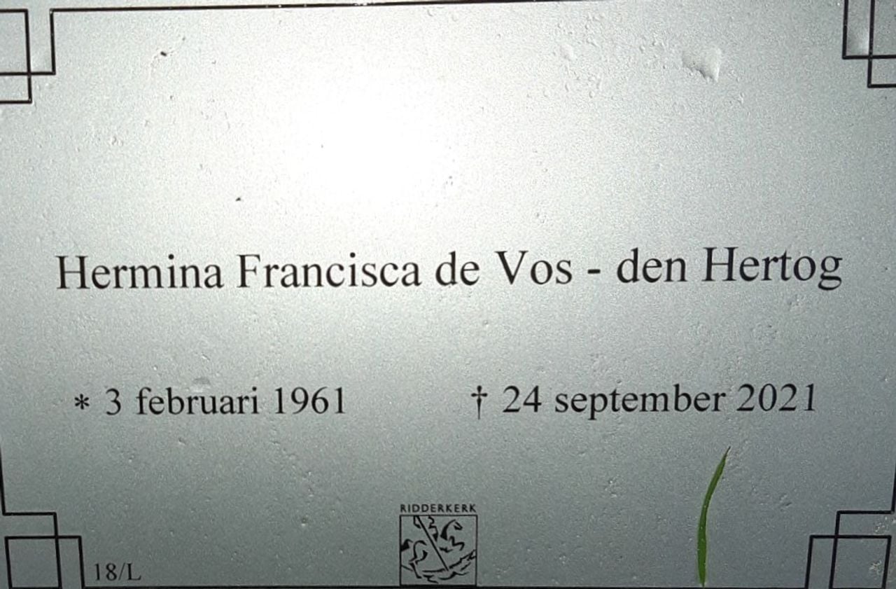 Herma is overleden op 24 september 2021