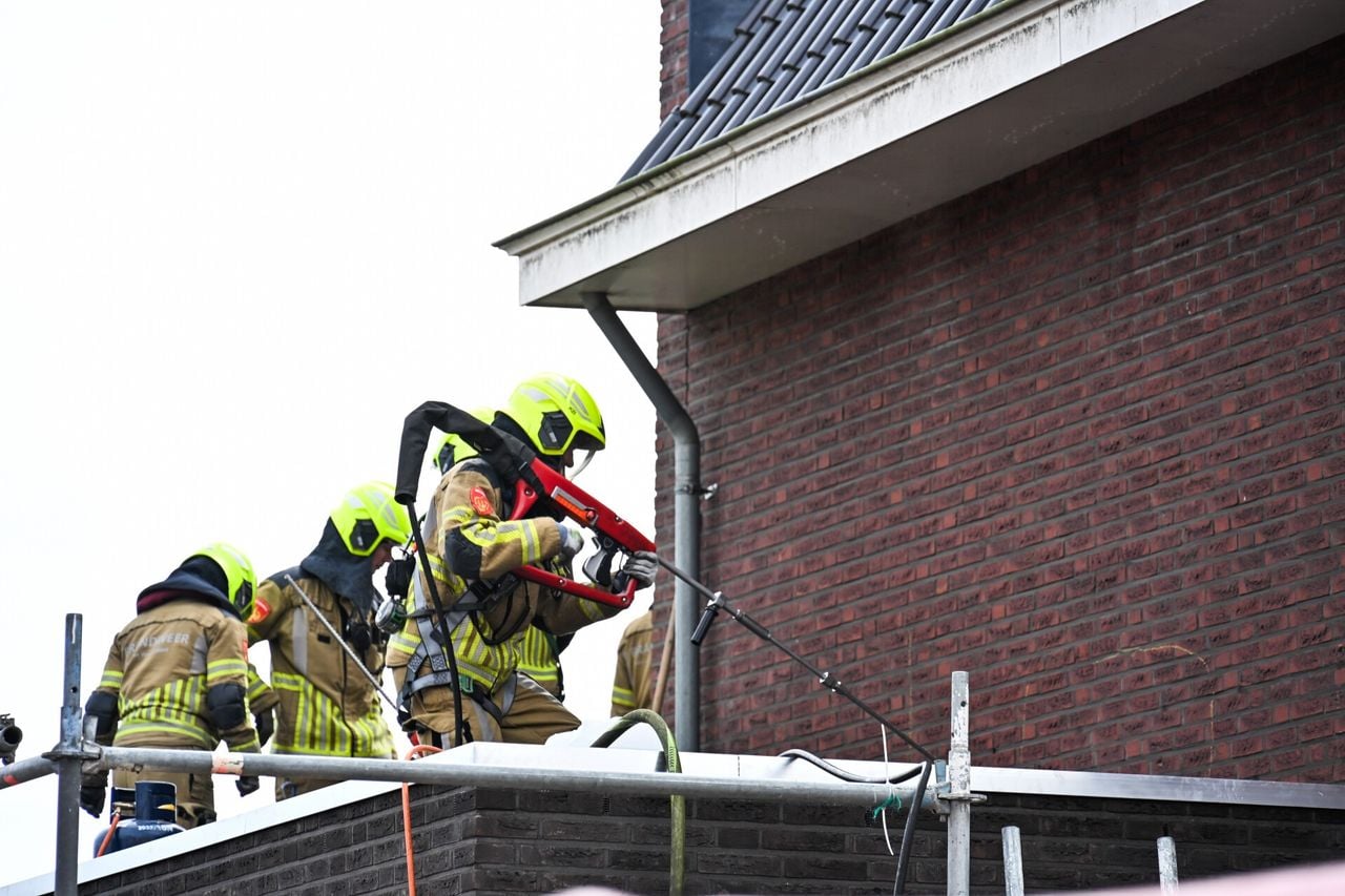 Brand in Zundert (foto: Tom van der Put / Persbureau Heitink). 