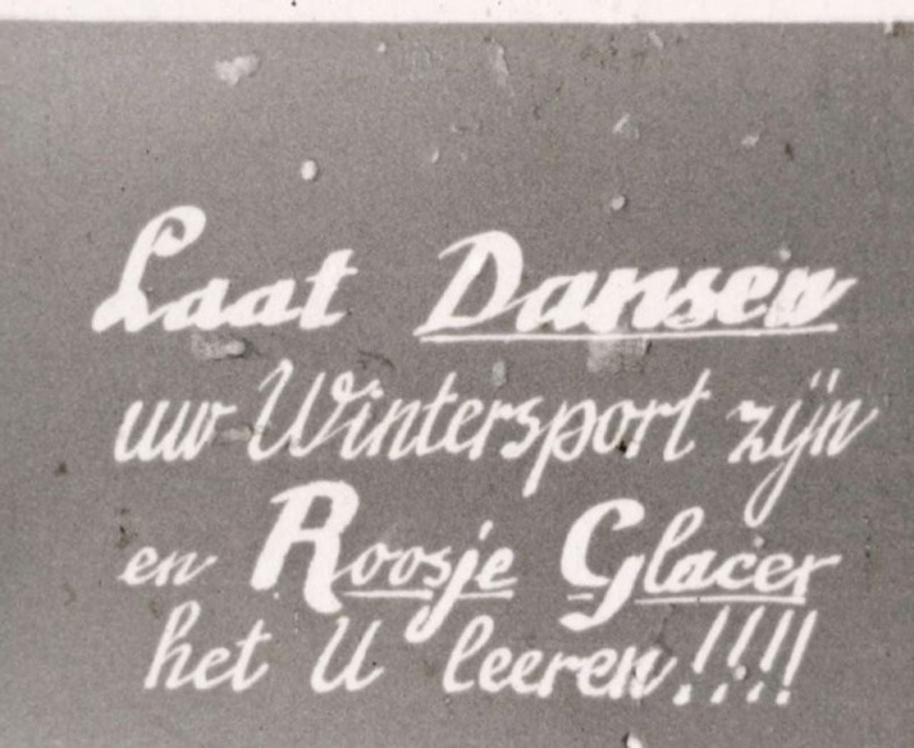 Titelkaart uit een van de films van Roosje Glaser (foto: BHIC)>