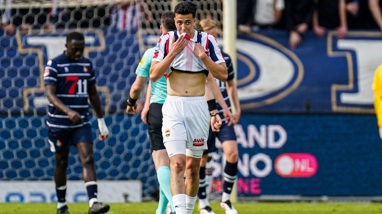 Amine Lachkar baalt, Willem II degradeert (foto: Joris Verwijst/Orange Pictures)