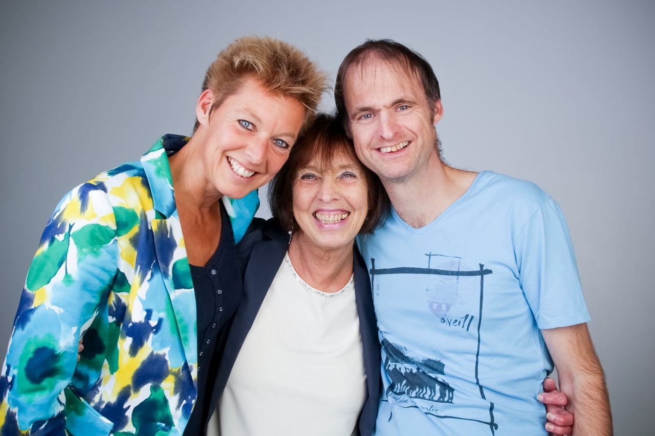 Irene met haar dochter Karen en zoon Casper (privéfoto).
