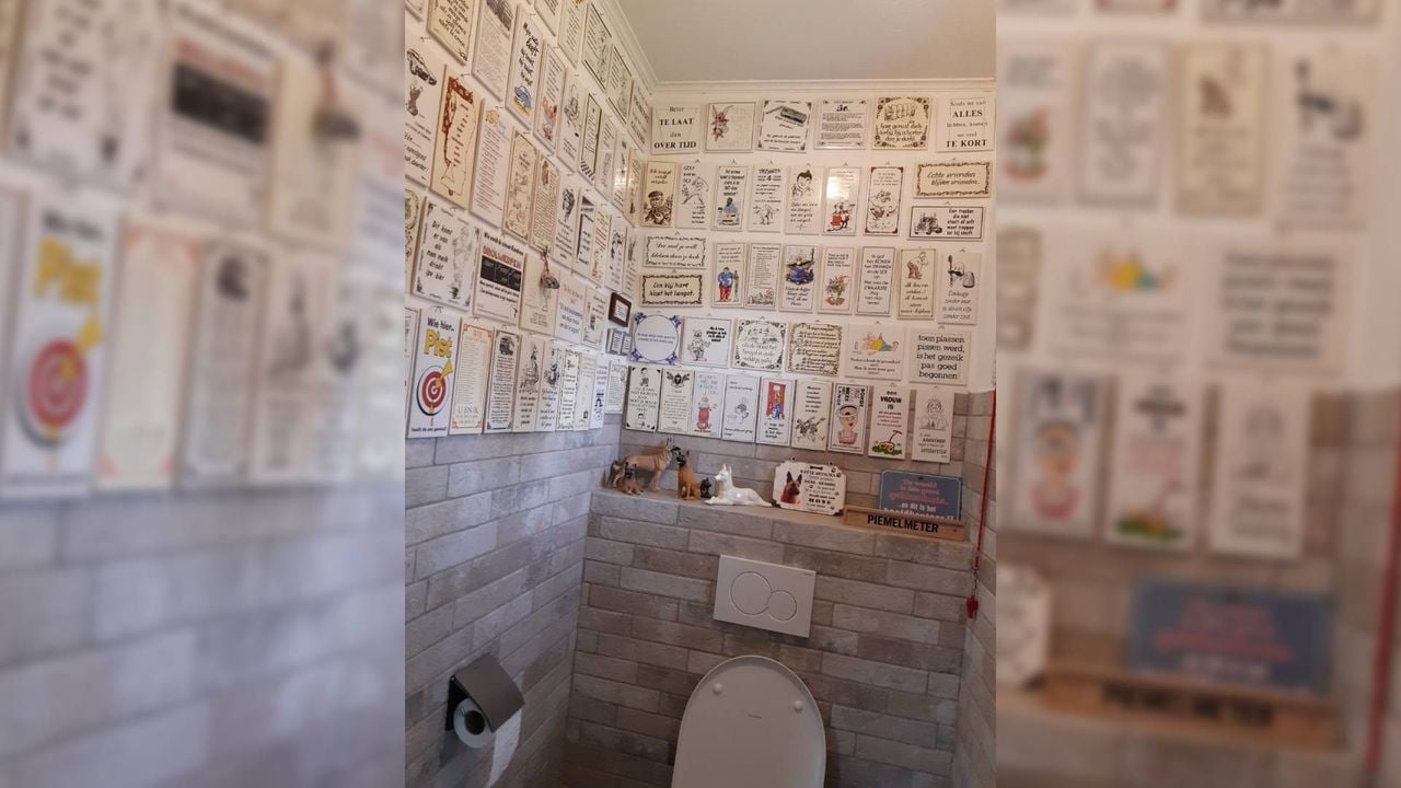 Rozen zijn rood, viooltjes zijn blauw, de geur van de wc doet me denken aan jou (foto: Rensa Tempelaar).
