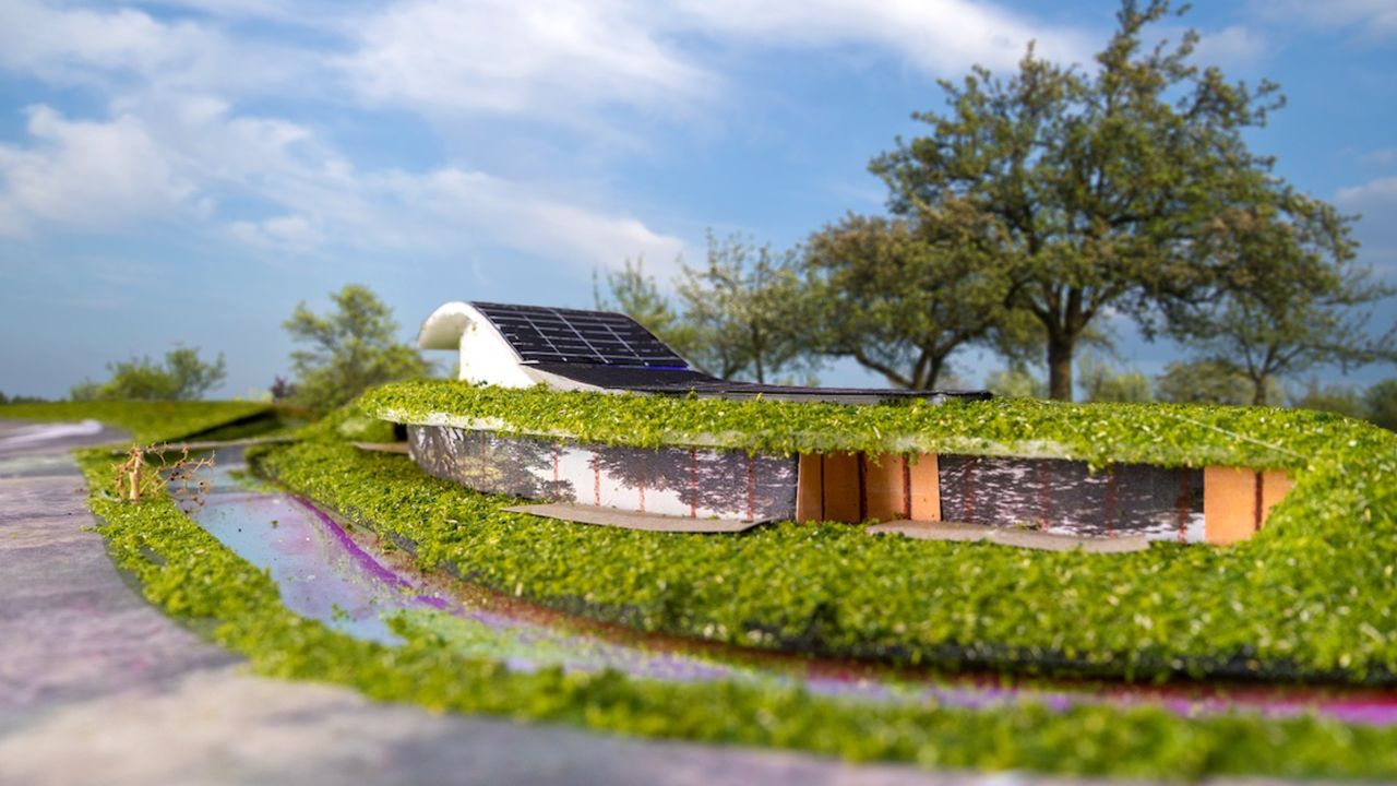 Het hospice in Sleeuwijk krijgt een groen dak (foto: Hospice Altena).