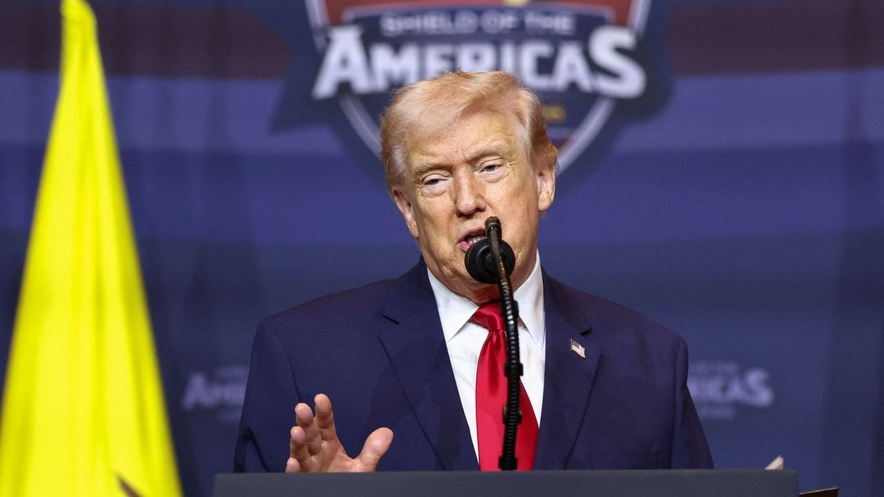 Trump op een bijeenkomst in Miami, Florida - Reuters