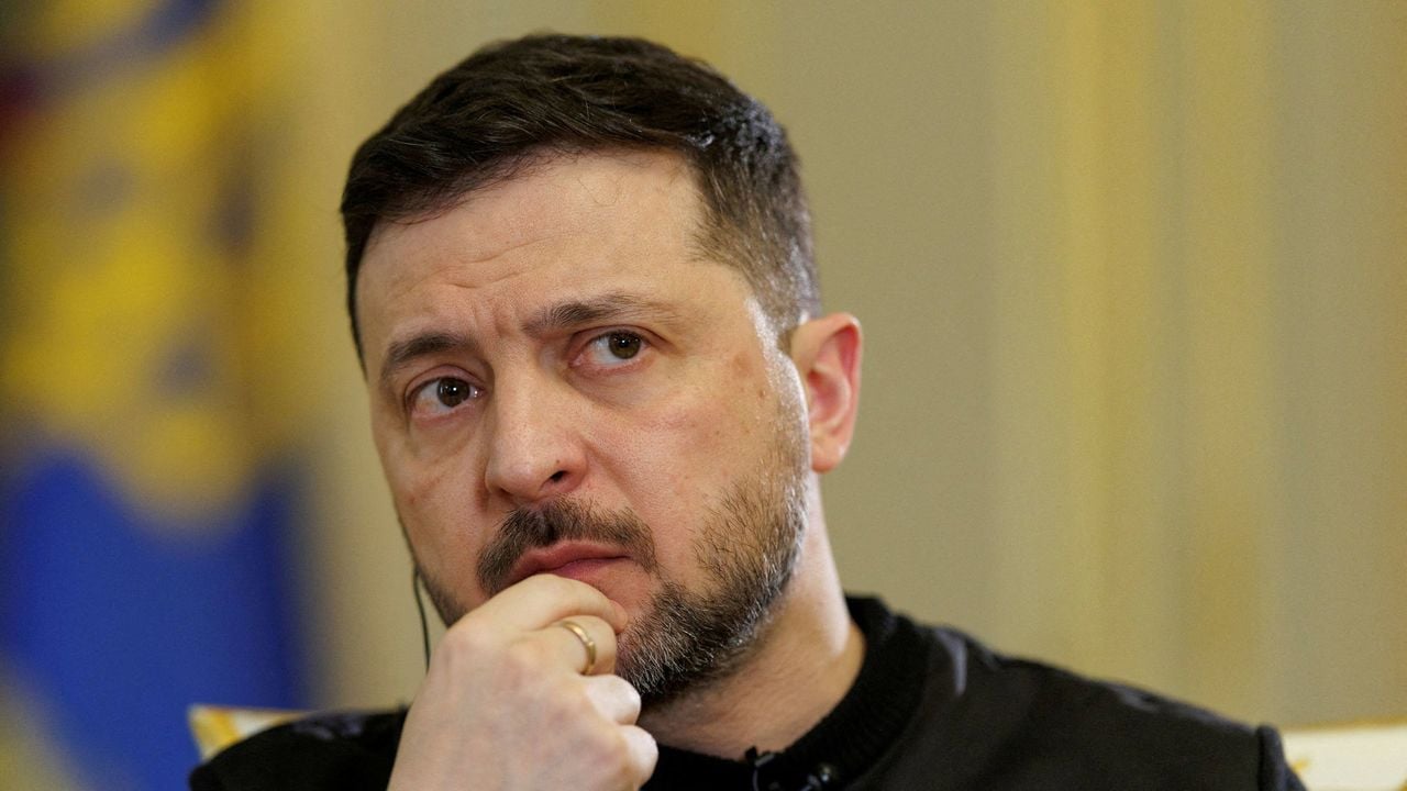 De Oekraïense president Volodymyr Zelensky - Reuters