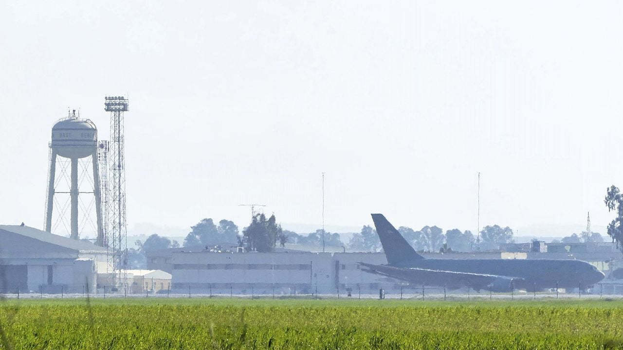 De Spaanse luchtmachtbasis Morón bij Sevilla - EPA