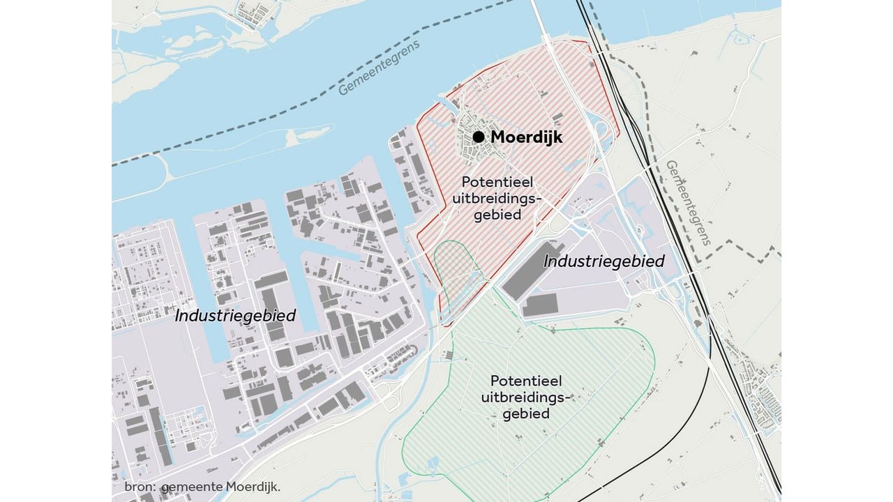 Zo ligt Moerdijk ingeklemd tussen de industrie - NOS