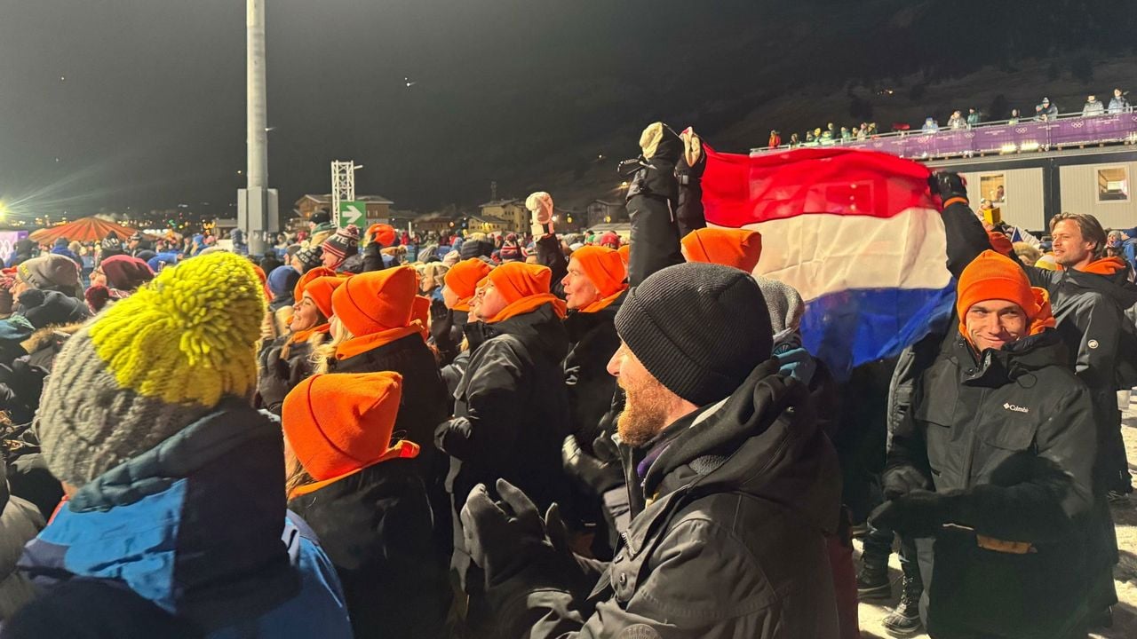 Nederlandse fans voor Van Vreden en Peperkamp bij big air - NOS