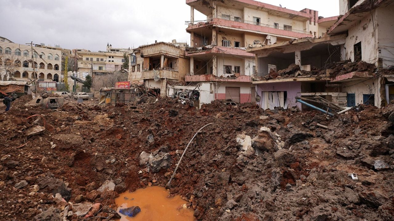 De schade in Nabi Chit - Reuters