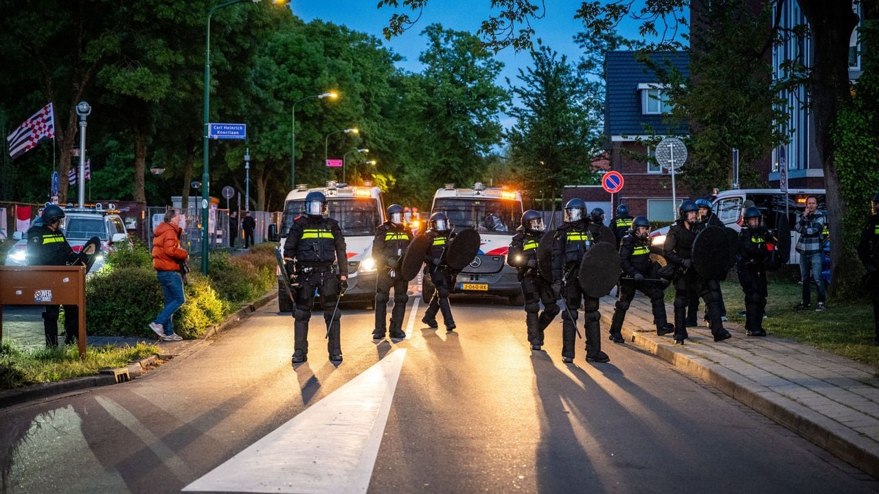 De mobiele eenheid greep in de loop van de avond in - ANP