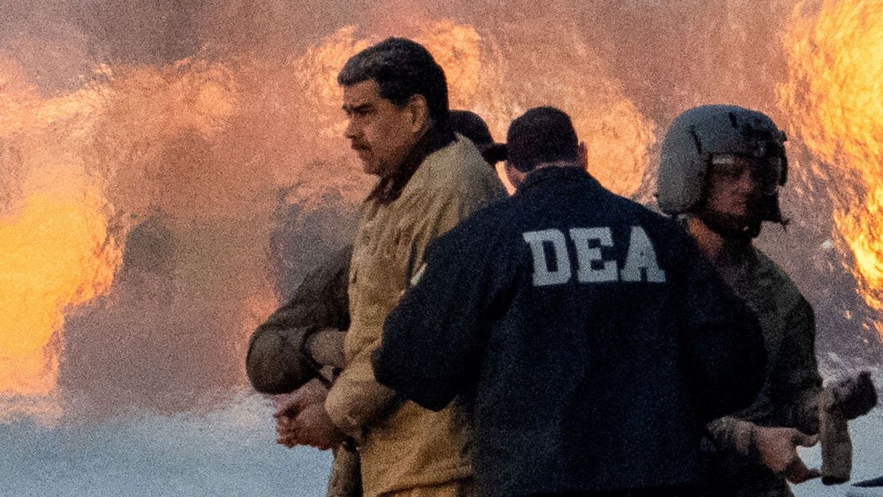 Nicolas Maduro op weg naar de rechtbank in New York - Reuters