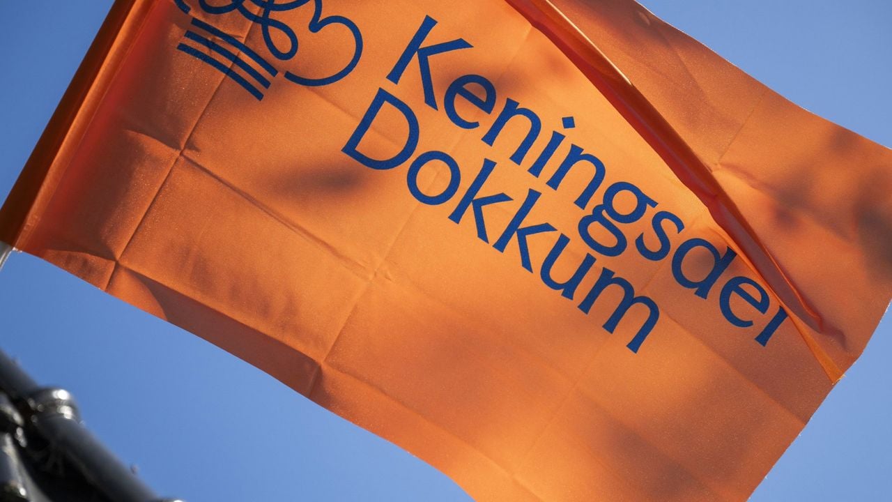 De Koningsdagvlag van Dokkum - ANP